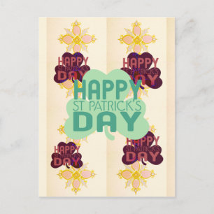 Happy Saint Patrick's Day Lovely Art Print Postcard