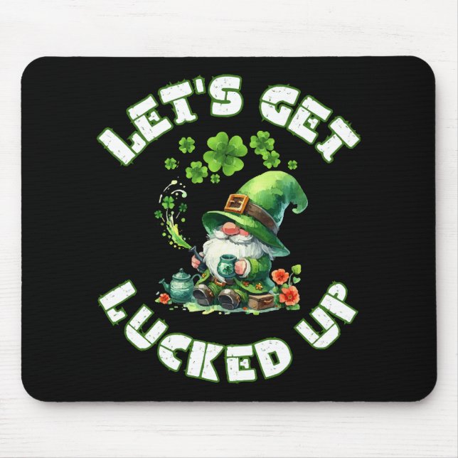 happy saint patrick's day mouse pad (Front)
