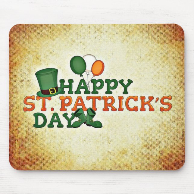 Happy Saint Patricks Day Mouse Pad (Front)