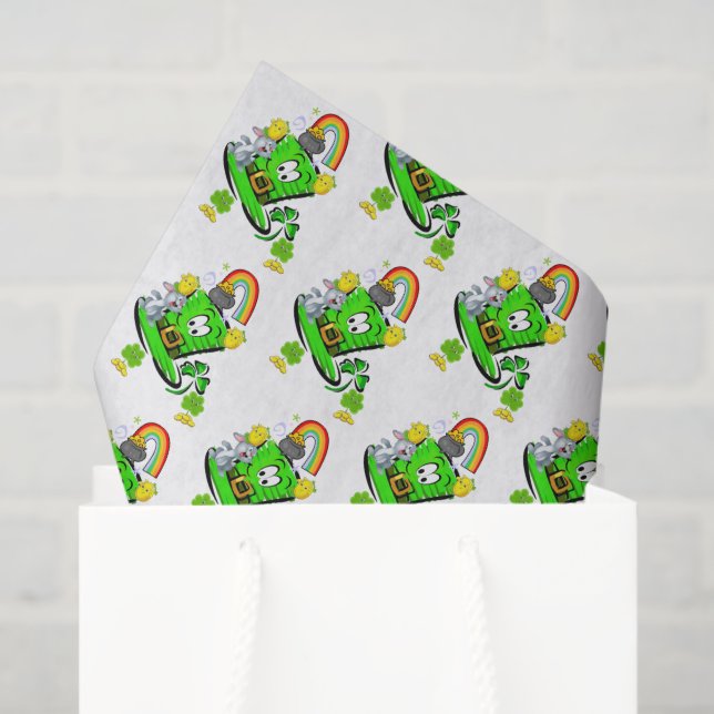 Happy Saint Patrick's Day Rabbit Tissue Paper (Gift Bag)