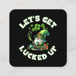 happy saint patrick's day square business card