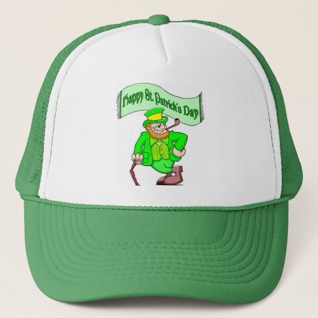 Happy Saint Patricks Day Trucker Hat (Front)