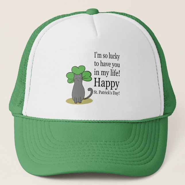 Happy saint patrick's day! trucker hat (Front)