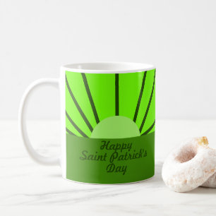 Happy Saint Patrick's Day Weather Name Green Coffee Mug
