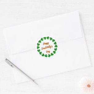 Happy Saint Patty's Day Classic Round Sticker