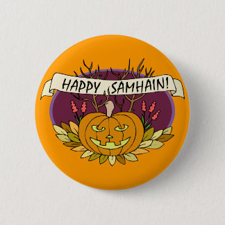Happy Samhain 6 Cm Round Badge