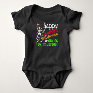 Happy Samhain Halloween & Dia de los Muertos! Baby Bodysuit
