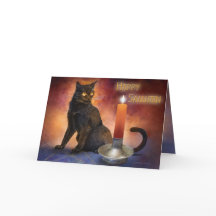 Happy Samhain Kitten and Candle.