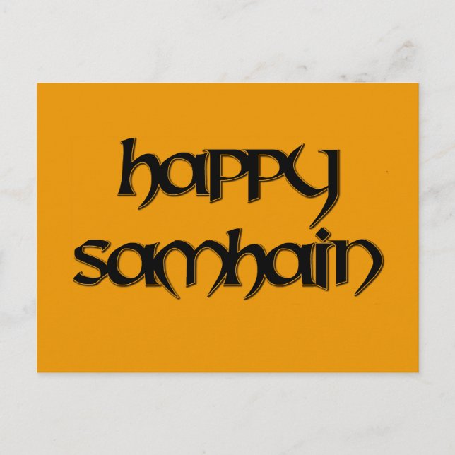 Happy Samhain Postcard (Front)