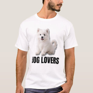 Happy Samoyed Puppy Dog Lovers Print T-Shirt