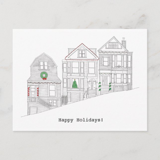 Happy San Francisco Holiday Postcard (Front)