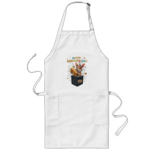 Happy Sandwich Day Boss- Kangaroo Foodie Animal Long Apron