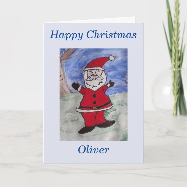 Happy Santa Christmas Card (Front)