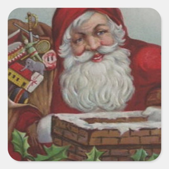 Happy Santa Christmas Sticker (Front)