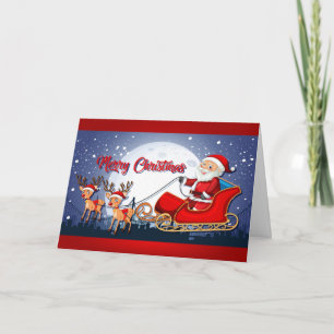 Happy Santa Claus Card