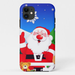 Happy Santa Claus Cartoon iPhone 11 Case