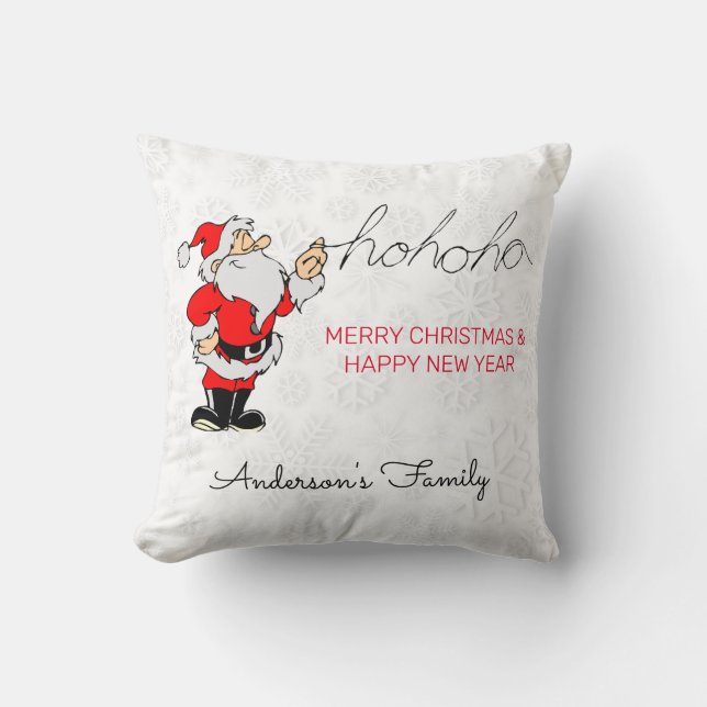 Happy Santa Claus Cushion (Front)
