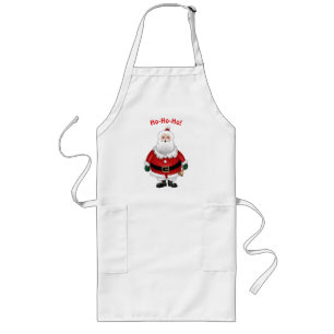 Happy Santa Claus Long Apron