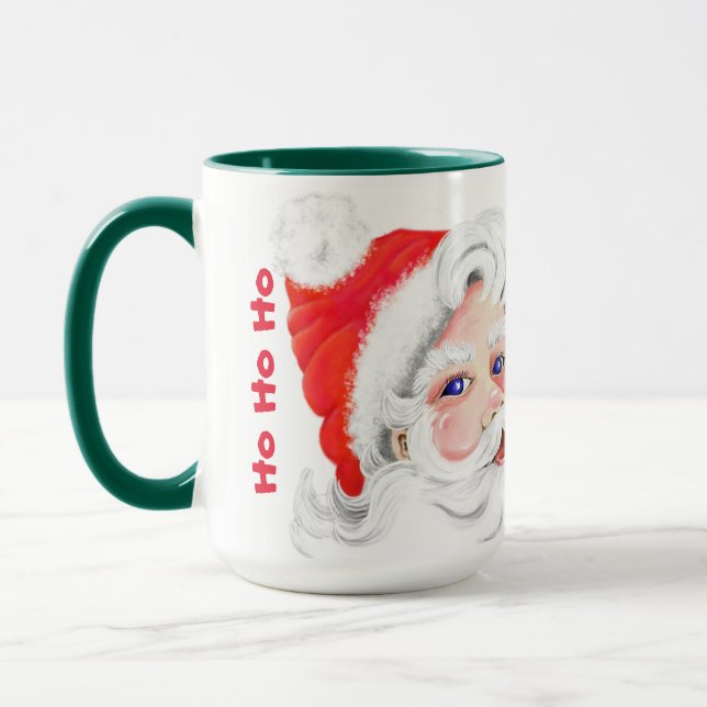 Happy Santa Claus Mug (Left)