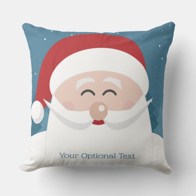 Happy Santa custom throw pillows (Front)