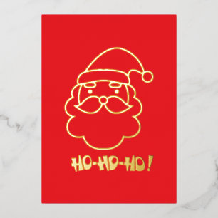 Happy santa ho ho seasonal card