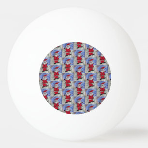 Happy Santa Ping Pong Ball