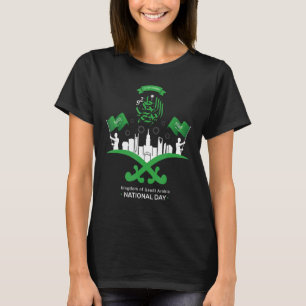 Happy Saudi Arabia Tree Swords National Day 92 T-Shirt