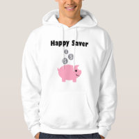 Happy Saver Piggy Bank and Coins Light-Color