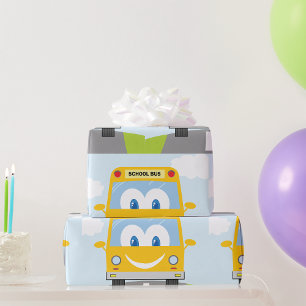 Happy School Bus Wrapping Paper