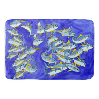 Happy School of Yellowfin Tuna Bath Mat
