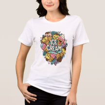 Happy Scoops Doodle Graphic Tee