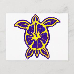 HAPPY SEA TURTLE POSTCARD
