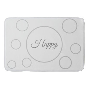 Happy Seamless Circles Bath Mat