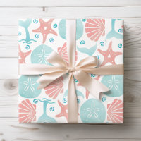Happy Seashore | Nautical Beach Pattern Christmas
