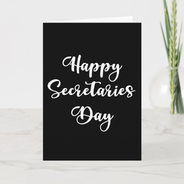 Happy Secretaries day. Administrative professional Card (Front)