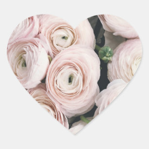 HAPPY SEED ROSE Heart Stickers, SMALL, 1½ inch Heart Sticker