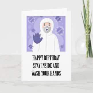 Happy Self Isolating Birthday Funny Greetings Card