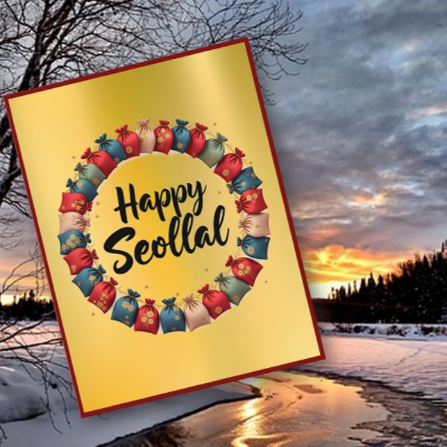 Happy Seollal Korean New Year Postcard (Creator Uploaded)