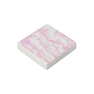 Happy Serene Pink Clouds decor Stone Magnet