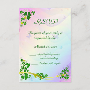 Happy Shamrock RSVP cards
