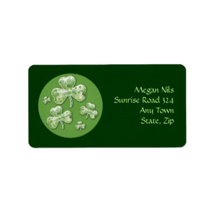 Happy Shamrocks Address Label
