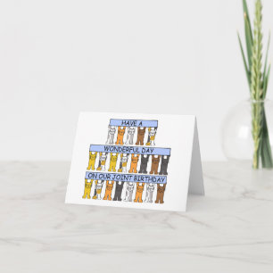 Happy Shared Same Day Birthday Card