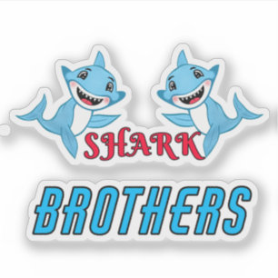 Happy Shark Family Brothers