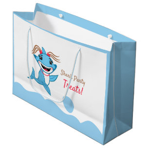 Happy Shark Family Large Gift Bag