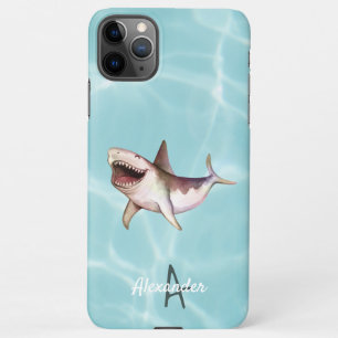 Happy SHARK Ocean Life Personalised Budget Named iPhone 11Pro Max Case