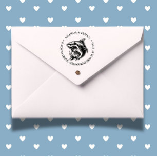Happy Shark Theme Self-inking Stamp