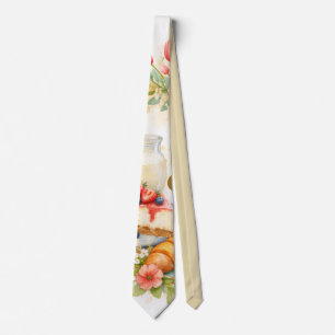 Happy Shavuot, Chag Shavuot Sameach Watercolor Tie