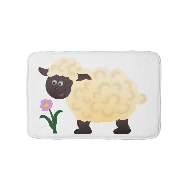 Happy Sheep Bath Mat (Front)