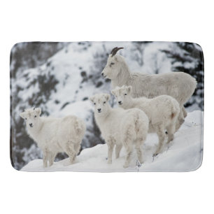 Happy Sheep Family Bath Mat