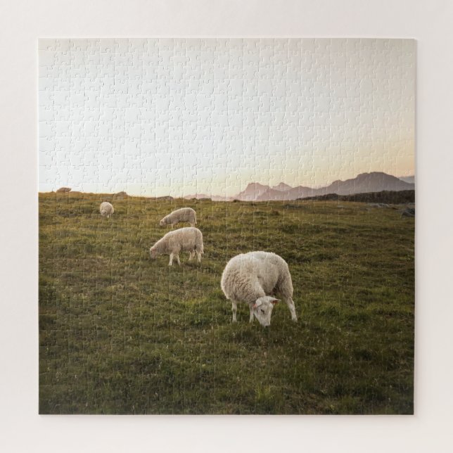 Happy Sheep Jigsaw Puzzle (Vertical)
